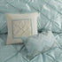 7 Piece Tufted Comforter Set - Seafoam King
