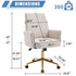 Ergonomic Mid-Back Office Chair With Gold Base