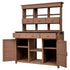 65.7" Garden Potting Bench Table with Hutch & Storage - Fir Wood