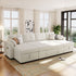 U-Shaped Sectional Sofa Bed With Storage And USB Ports