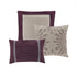 7 Piece Purple Faux Suede Comforter Set Full Size