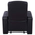 Upholstered Recliner With Cup Holder Comfort Lounge Chair - Black