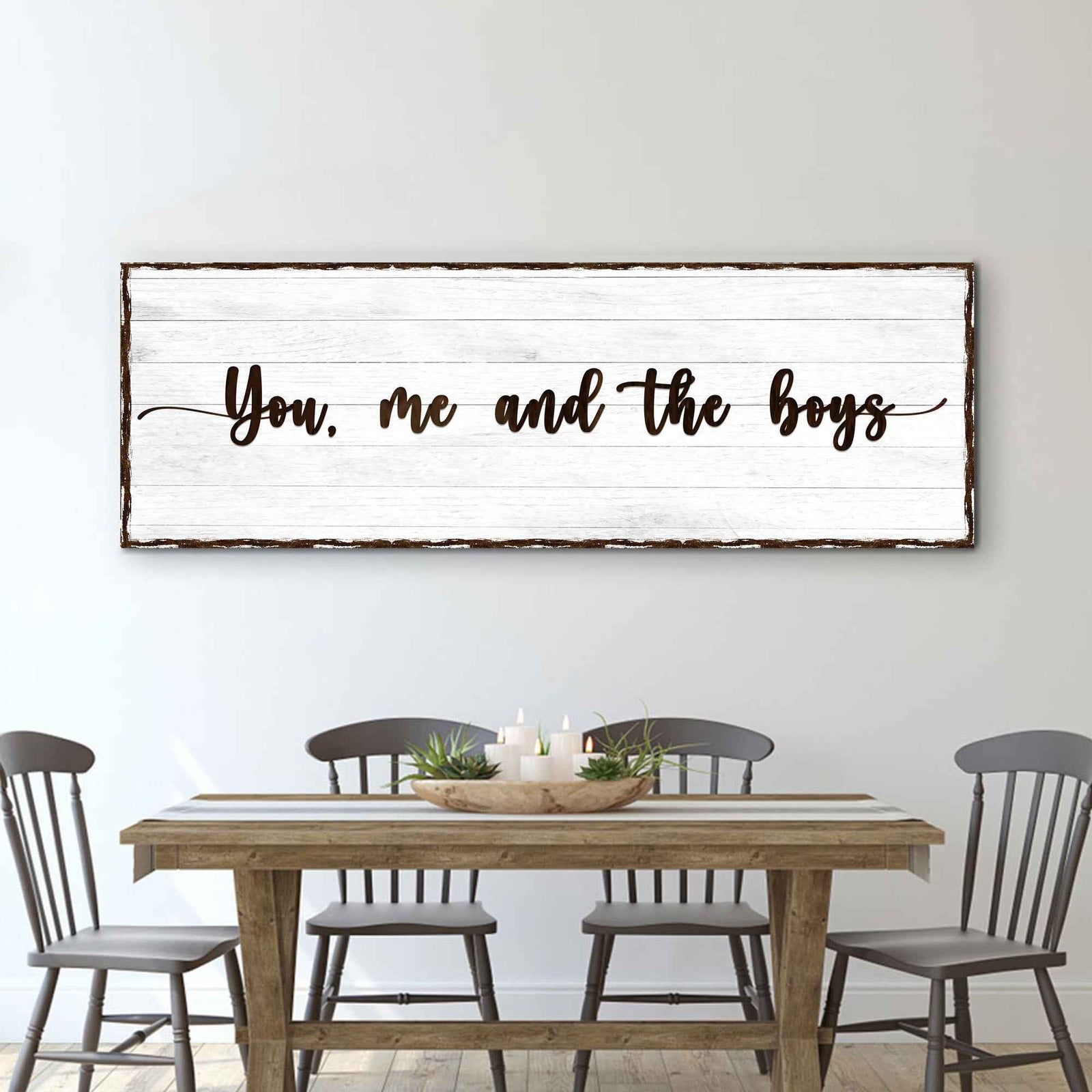 You, Me, And The Boys Family Sign