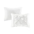 7 Piece Tufted Comforter Set White