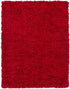 Siari Solid Red Shag Rug