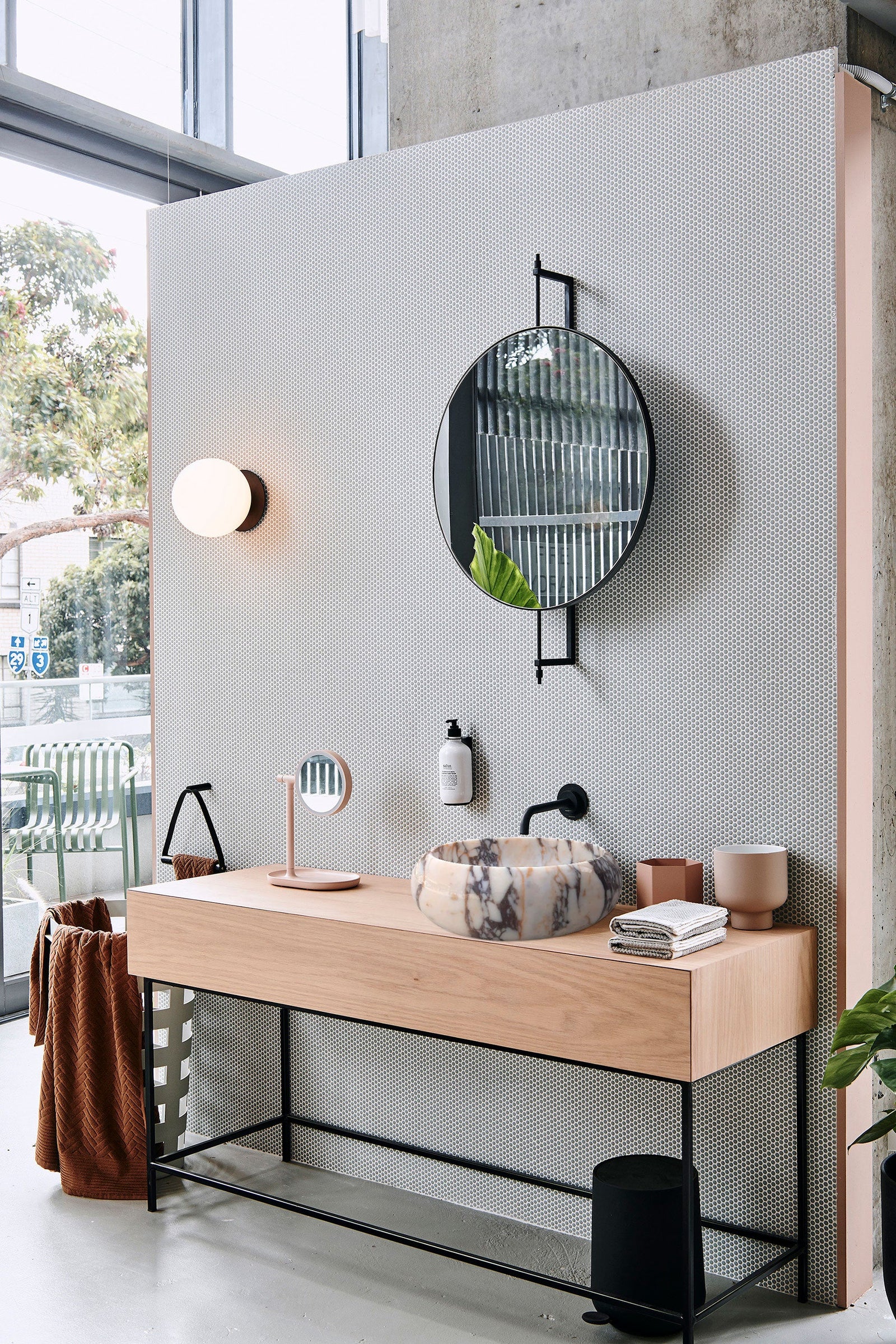 Calacatta Viola Marble Above Vanity Round Bathroom Sink Polished (D)16