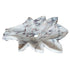 Calacatta Viola Marble Leaf Design Above Vanity Bathroom Sink Honed
