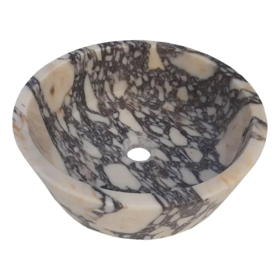 Calacatta Viola Marble Tapered Above Vanity Bathroom Sink Honed/Matte (D)16