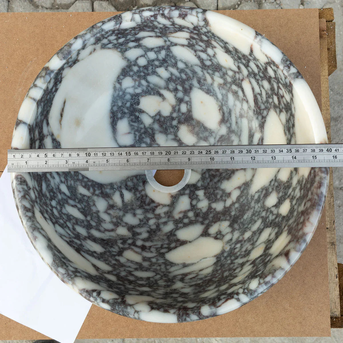 Calacatta Viola Marble Natural Stone Above-vanity Bathroom Sink Polished (D)16