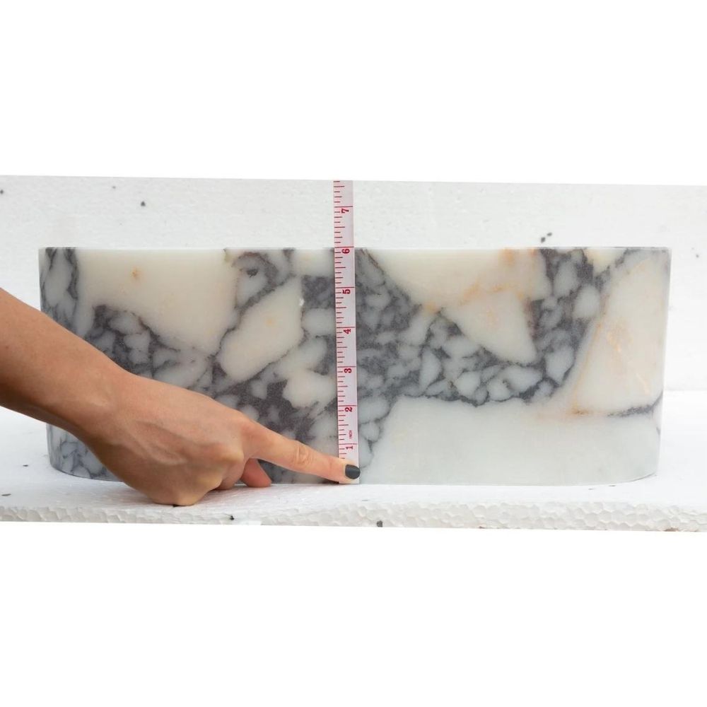 Calacatta Viola Marble Natural Stone Rectangular Sink (W)12