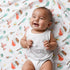 Gift Set: California Baby Muslin Swaddle Blanket and Burp Cloth/Bib Combo