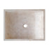 Cappuccino Beige Marble Rectangular Sink  (W)18" (L)21.5" (H)5"