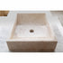 Cappuccino Beige Marble Rectangular Sink  (W)18" (L)21.5" (H)5"