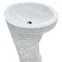 Carrara White Marble Designer Pedestal Stand-Alone Sink (W)16" (L)16" (H)36"