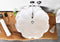 Carrara White Marble Natural Stone Flower Shape Polished Sink (D)17" (H)6"