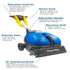 Powr-Flite 16" Compact Automatic Floor Scrubber & Grout Cleaner