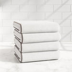 Cotton Border-Stitched 6-Piece Towel Set - Valery Collection