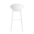 Modern Gable Outdoor Barstool Set of 2 in White