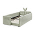 Cute Rabbit Ear Upholstered Platform Bed Frame With Safety Rail