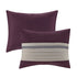 7 Piece Purple Faux Suede Comforter Set Full Size