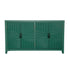59in Green Accent Cabinet with 4 Doors Mid Century Modern Buffet