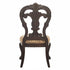 Elegant Style Beautiful Side Chairs 2 Piece Set Cherry With Tipping Fabric Upholstered Traditional Dining Furniture - Cherry