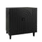 2 Door Storage Cabinet With Adjustable Shelf - Black