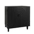 2 Door Storage Cabinet With Adjustable Shelf - Black