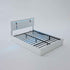 Upholstered Platform Bed Frame With Adjustable LED Headboard, USB C-Charging, Hydraulic Lift