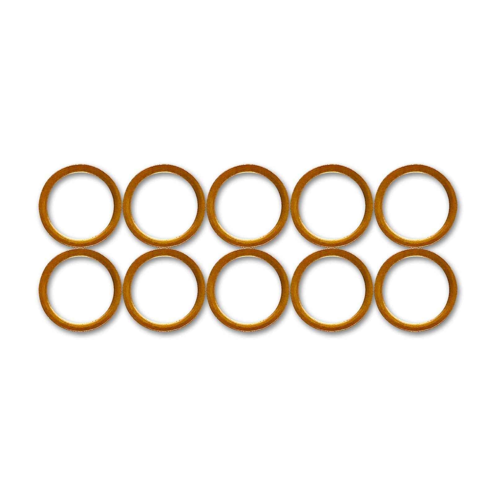 14mm / M14 Copper Crush Washers (10 Pack)