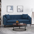 Contemporary 3 Seater Sofa with Plush Accents - Fabric