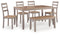 Harperfeld - Dining Room Table Set (Set of 6) - Natural / Gray