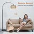 Walker Edison | Boho Arc Floor Lamps for Living Room with 3 Color Temperatures
