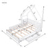 House Style Platform Bed With Guardrail And 2 Drawers