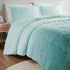 Full/Queen Ombre Shaggy Long Fur Comforter Mini Set