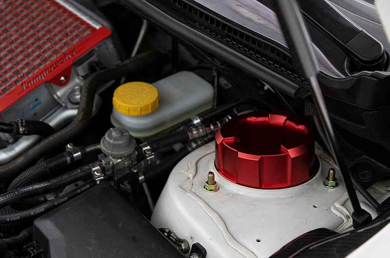 OLM Upper Suspension Mount Cover - Blue - 2015-2021 Subaru WRX / STI
