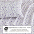4 Piece Watercolor Floral Microfiber Sheet - Delia Collection