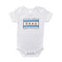 Chicago Flag Baby Onesie