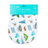 Gift Set: Chicago Baby Muslin Swaddle Blanket and Burp Cloth/Bib Combo Baby Shower Essential for Newborn