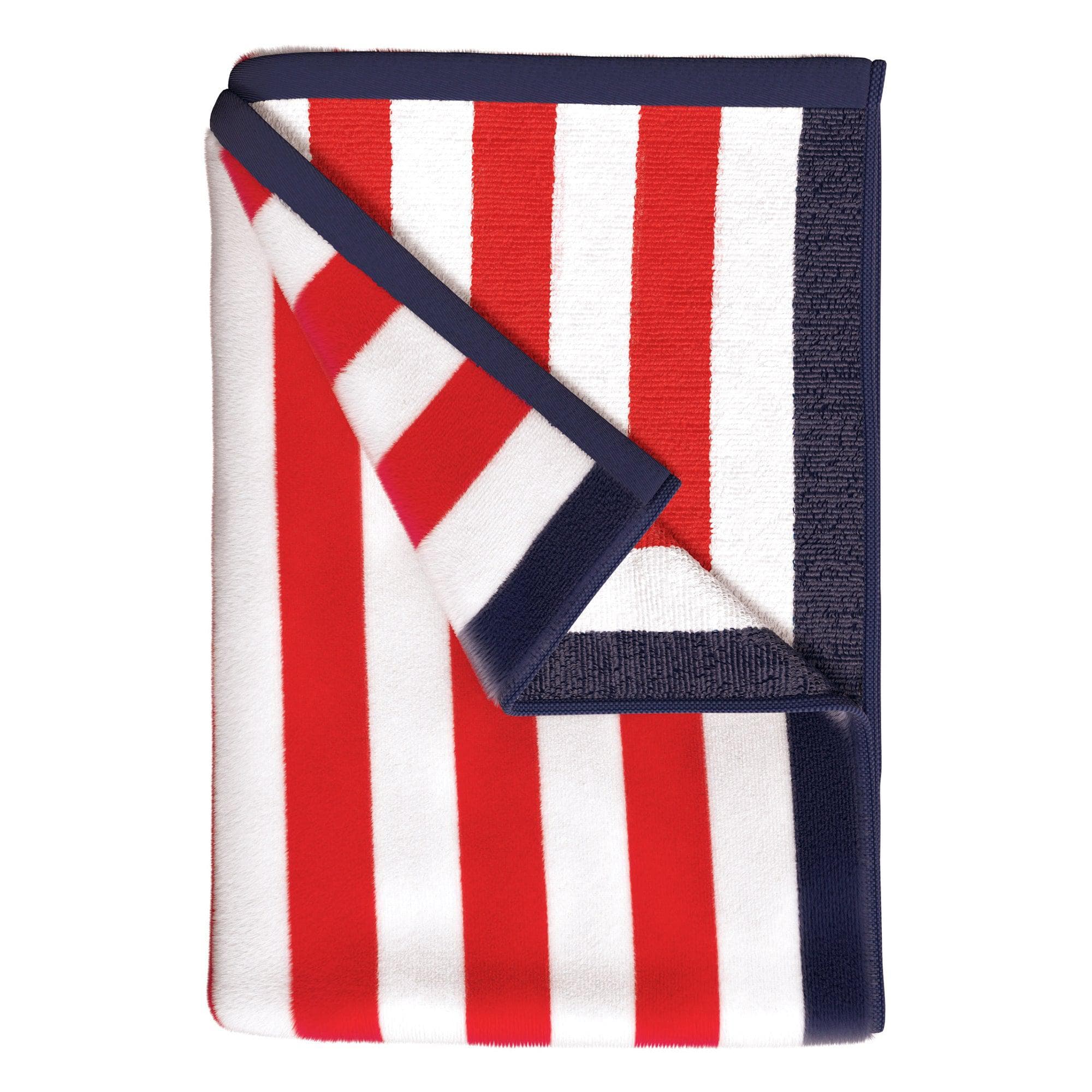Oversized Striped Border Cabana Beach Towel - Santa Cruz