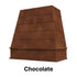 Wood Range Hood With Tapered Shiplap Front and Block Trim - 30", 36", 42", 48", 54" and 60" Widths Available