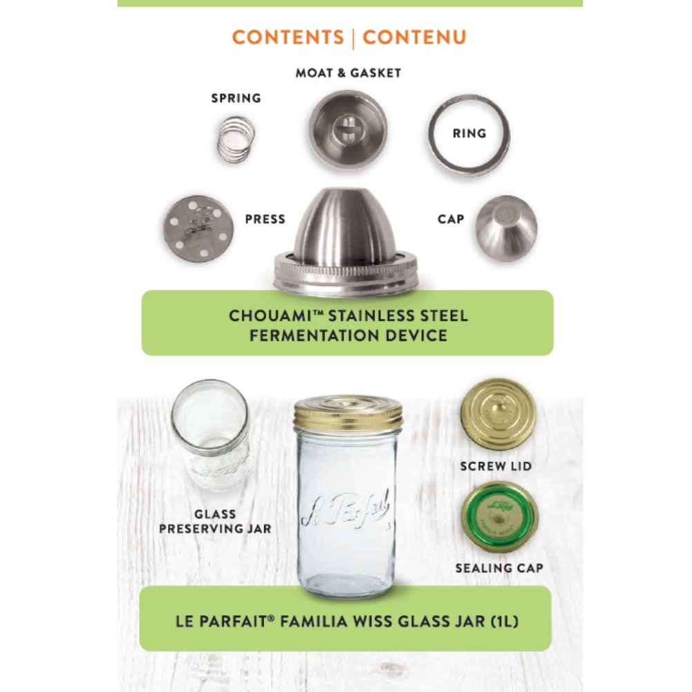 ChouAmi Kit (Device with Jar) Food Storage Containers