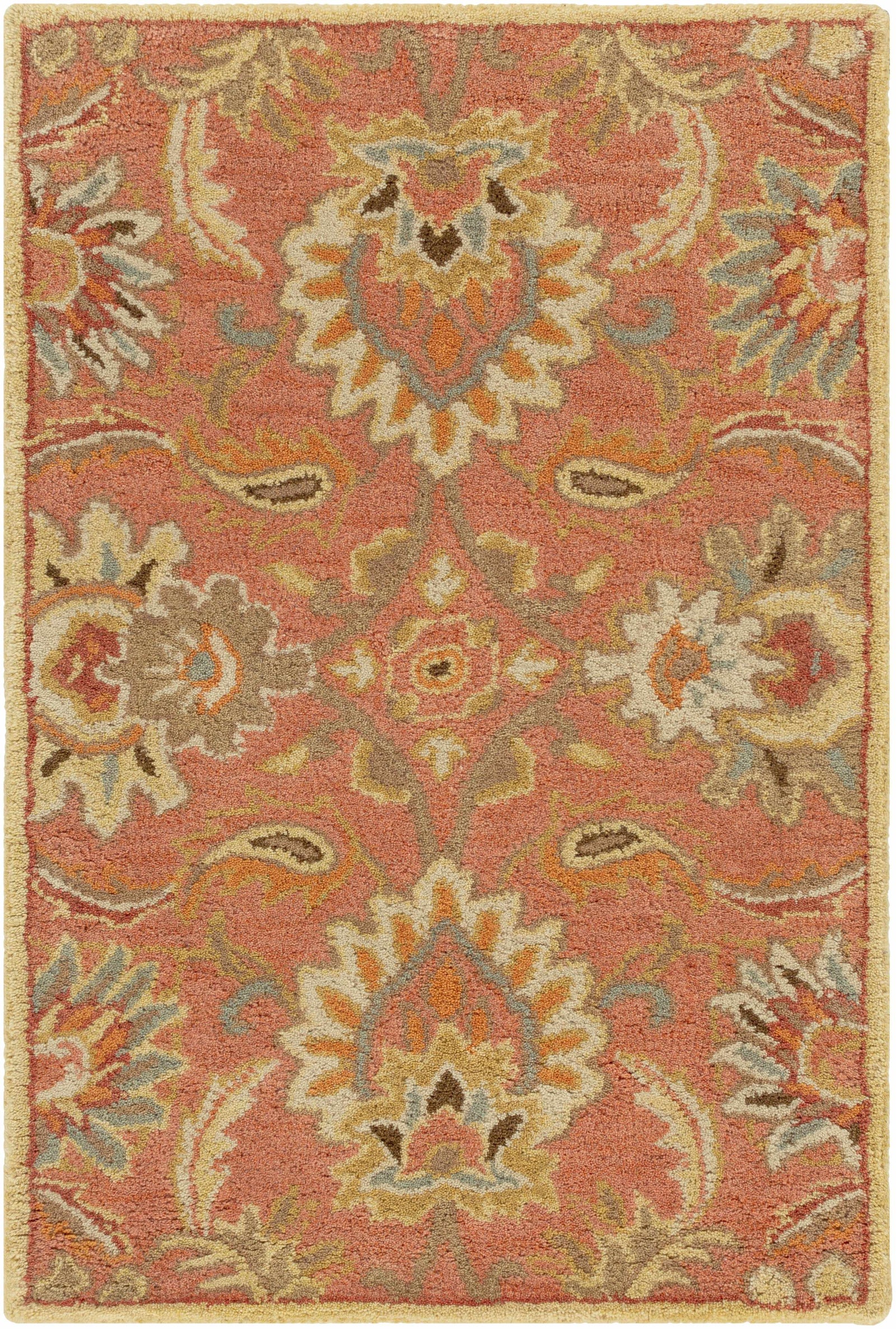 Chesterton Hand Tufted Orange 1112 Area Rug