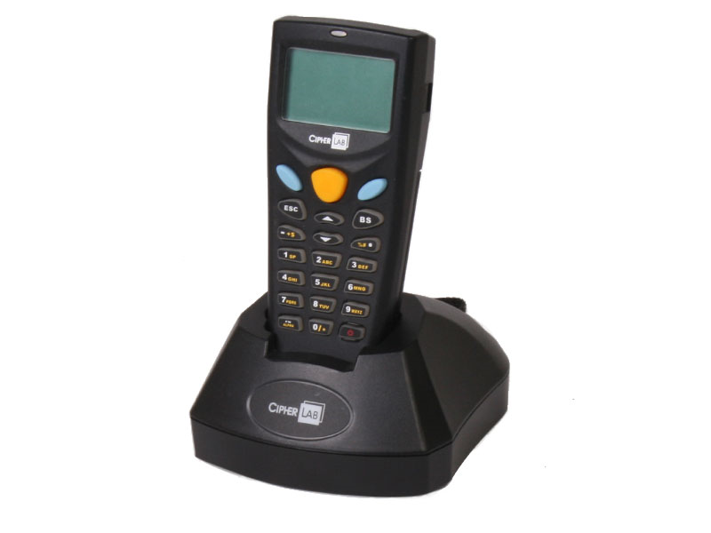 Used Cipherlab 8000 Series Mobile Computer Barcode Scanner Model 8001 USB Kit
