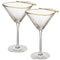 Clear Hammered Martini & Cocktail Glasses