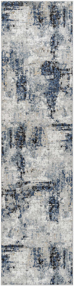 Campsall Blue Abstract Rug - Promo