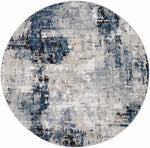 Campsall Blue Abstract Rug - Promo