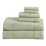 Cotton Diamond Waffle Weave Bath Towel Set - Grayson Collection
