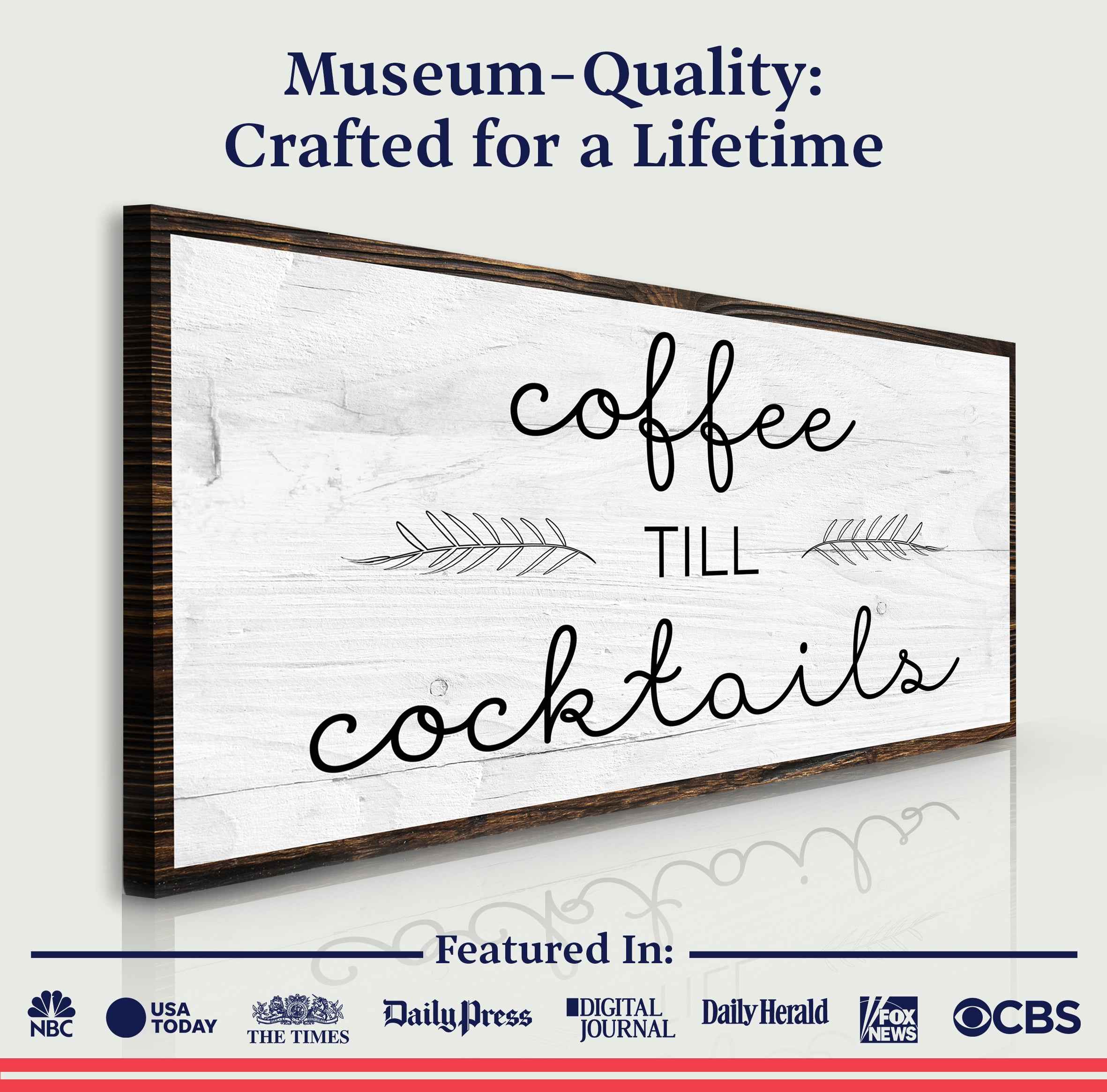 Coffee Till Cocktails Sign II