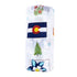 Gift Set: Colorado Baby Muslin Swaddle Blanket and Burp Cloth/Bib Combo